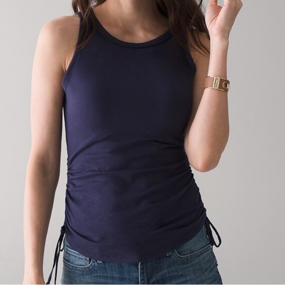 White House Black Market Tops - WHBM Side Tie Ruched Tank Top